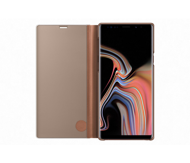 Etui Clear View Standing Cover do Samsung Galaxy Note 9 brązowe - 441239 - zdjęcie 4